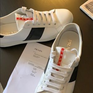 White Prada Sneakers